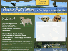 Tablet Screenshot of paradisepointcottages.com